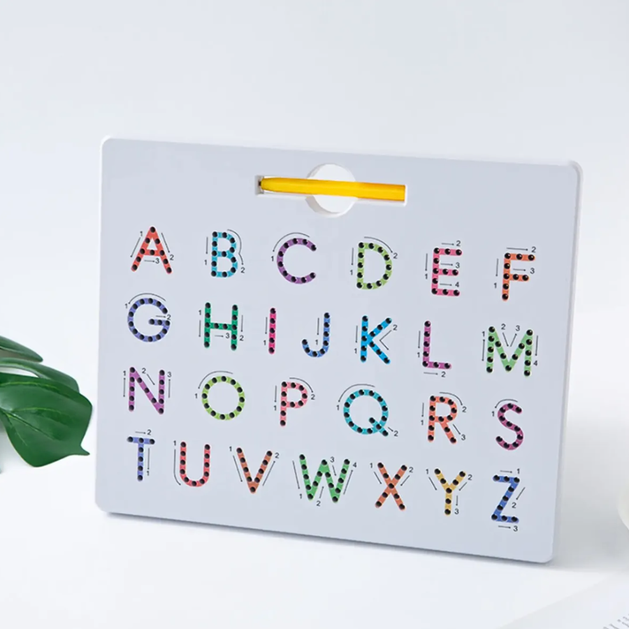 Pizarra Educativa Magnética Reversible — Letras y Números