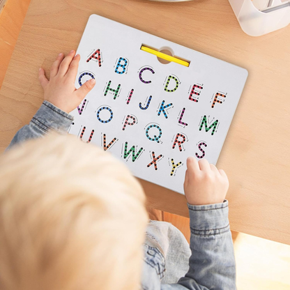 Pizarra Educativa Magnética Reversible — Letras y Números