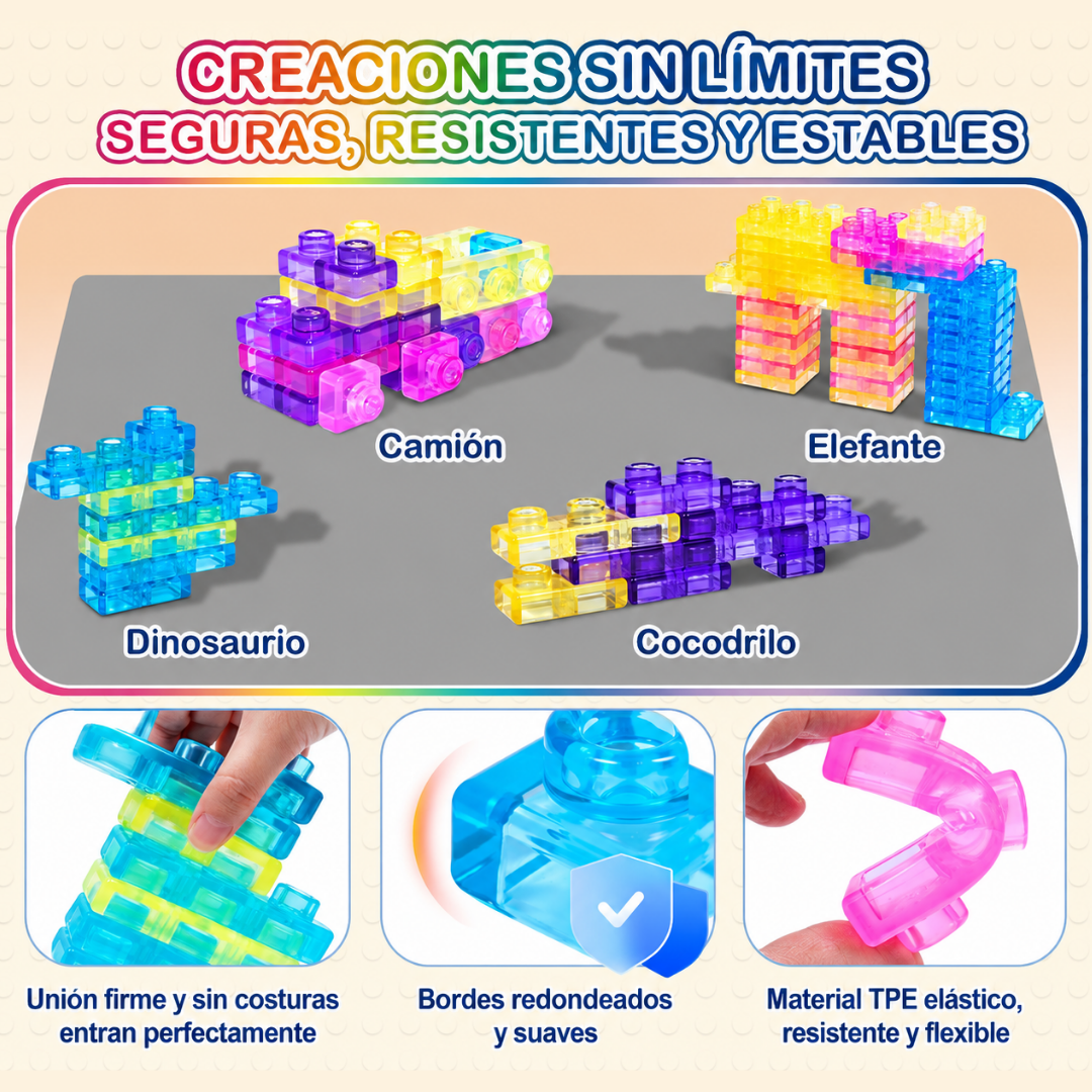 Jelly Building Blocks · Bloques Sensoriales Translúcidos