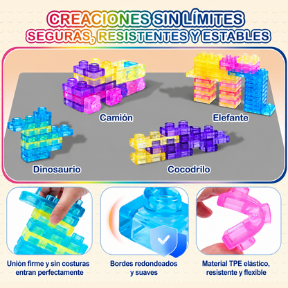 Jelly Building Blocks · Bloques Sensoriales Translúcidos