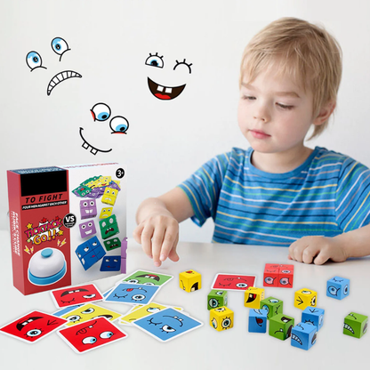 Cubo de Emociones con Timbre · Juego Familiar de Reflejo