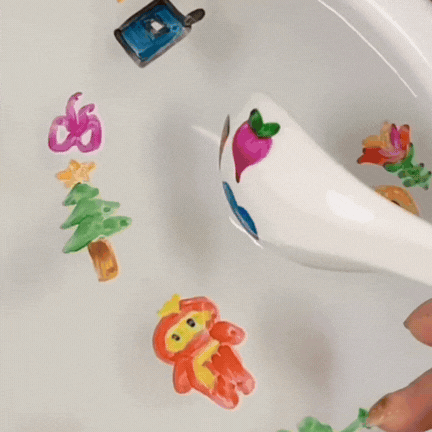 Pincel Flotante Magic Water · 12 Pinceles Mágicos que Pintan sobre Agua