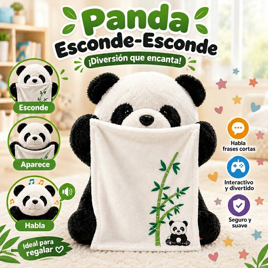 Peluche Panda Escondidas · Se esconde, aparece y habla