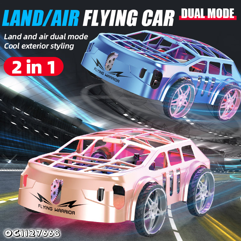 Auto-Dron 2 en 1 con Control Remoto y Luces LED