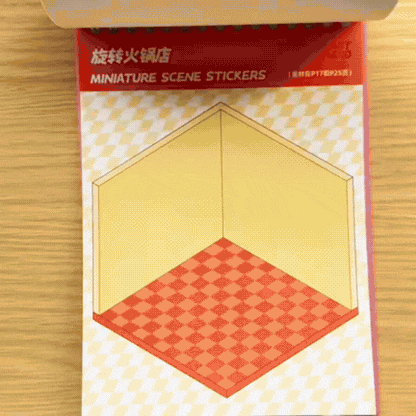 Libro de Escenas 3D con Stickers Reutilizables · 20 Escenarios + Pinza