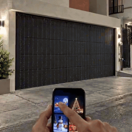 Cortina LED Inteligente Programable · Escribí y dibujá desde tu celular