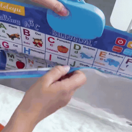 Póster Educativo Interactivo Bilingüe · Español + Inglés con Piano Musical