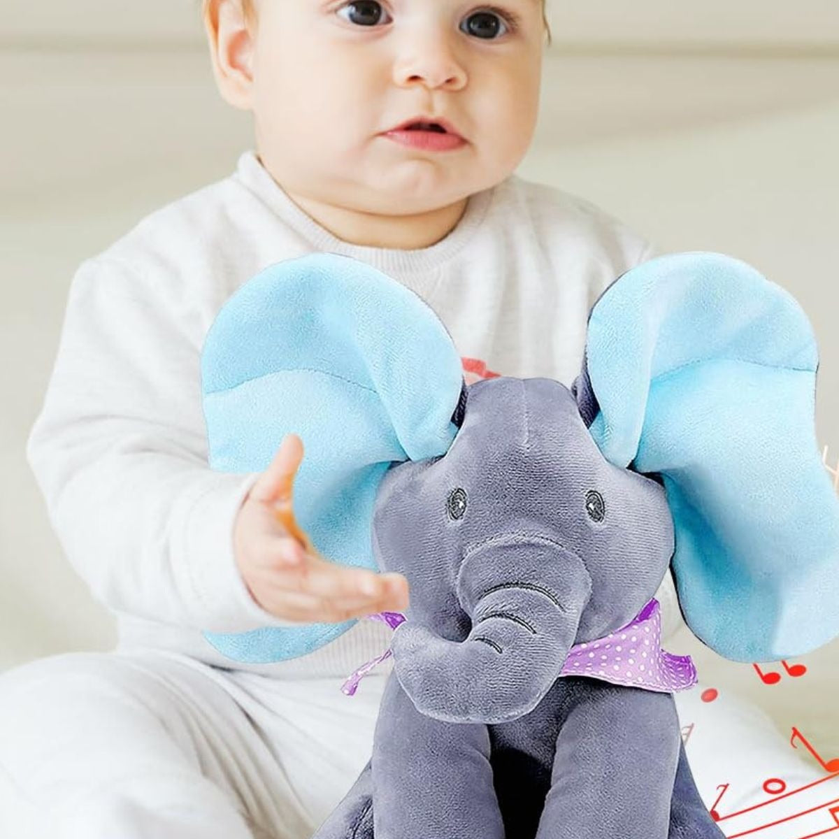 Elefante Interactivo Musical · Juega al Escondite - Rosado y Celeste