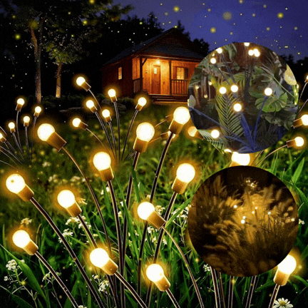 Luces Solares de Luciérnaga - Pack 2 Unidades